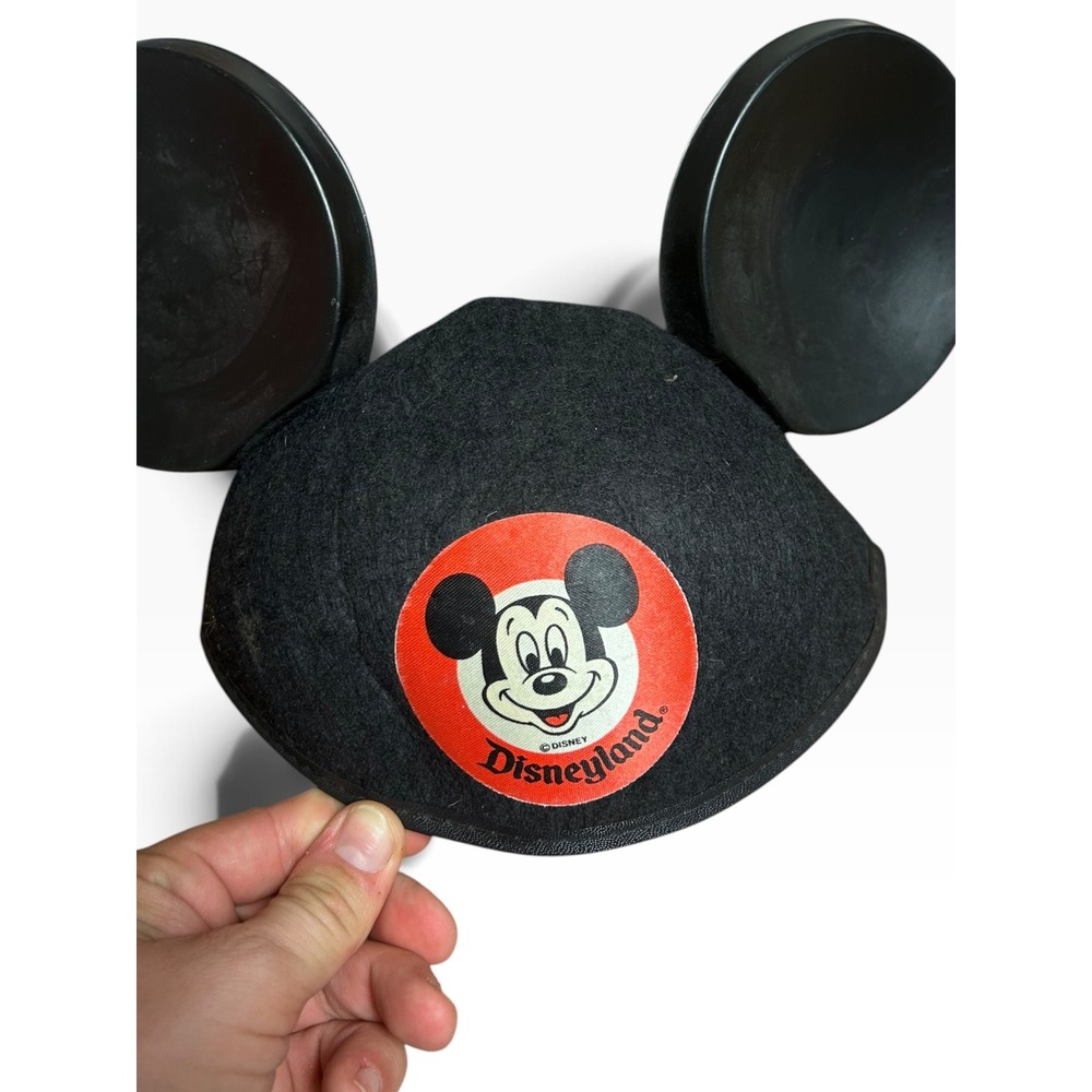 Vintage Disneyland Mickey Mouse Ear Beanie Hat Jacobson Hat Co USA Disney